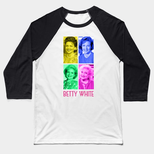 Betty white beautiful Baseball T-Shirt by alustown